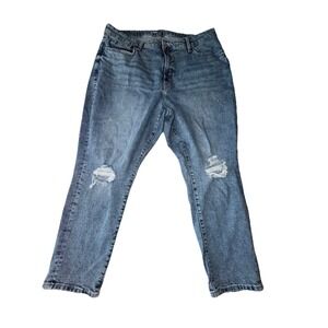 Old Navy Jeans Womens 18 Blue OG Curvy High Rise Straight Secret Smooth Pockets